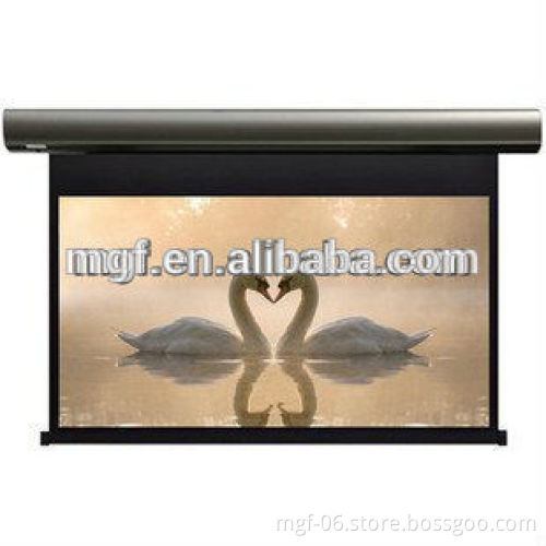 70"-200"Wall mounted Screen/motorized projector Screen/Electric Projection Video screen for projectors with Remote Control